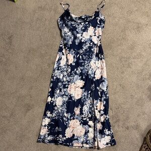 Hello Molly Navy Floral Midi Dress